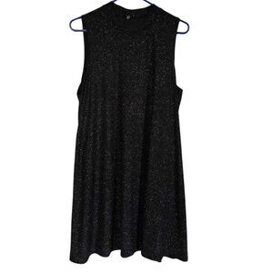 EUC Tiana Black Sparkle/Glitter Sleeveless Dress